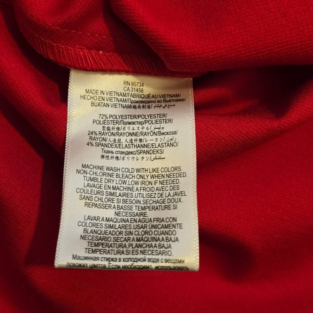BCBG Generation red ruffle sleeveless dress Size 0 fit and flare cocktail Skater - Picture 7 of 8